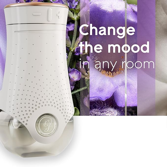 Glade PlugIns Refills Air Freshener Scented and Essential Oils for Home and Bathroom Lavender &amp Vanilla 6.7 Fl Oz 10 Count