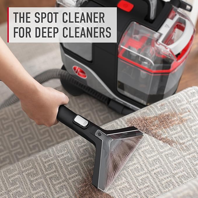 Hoover CleanSlate XL Deep Cleaning Carpet + Upholstery Spot Cleaner Machine with Specialized Tools Permanent Stain Remover Pair with Hoover Portable Spot Cleaner Solution