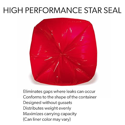 HBC Value Perfomance Can Liners 38x58 Black 1.3Mil 10/10 LLDPE Liners
