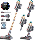 Cordless Vacuum Cleaner 650W 55KPA 70 Mins Runtime Self-Standing Vacuum Cleaners for Home Stick Vacuum with Charging Dock Station Removable Battery Handheld Vacuum for Pet Hair/Carpet/Floor