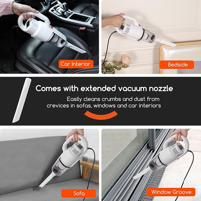 Lightweight Stick Vacuum Cleaner Unique Vacuum and Mop Combo - 3 Dust Filters/Microfiber PadsCorded Stick Vacuums &amp Electric Brooms - 400W 12Kpa Suction for Kitchen Bedroom Living Room