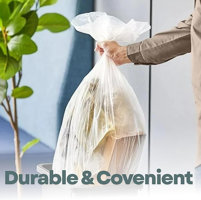 7-10 Gallon Trash Bags | 300 Bags | Multipurpose for Office Bathrooms Business Home Commercial and Industrial Needs
