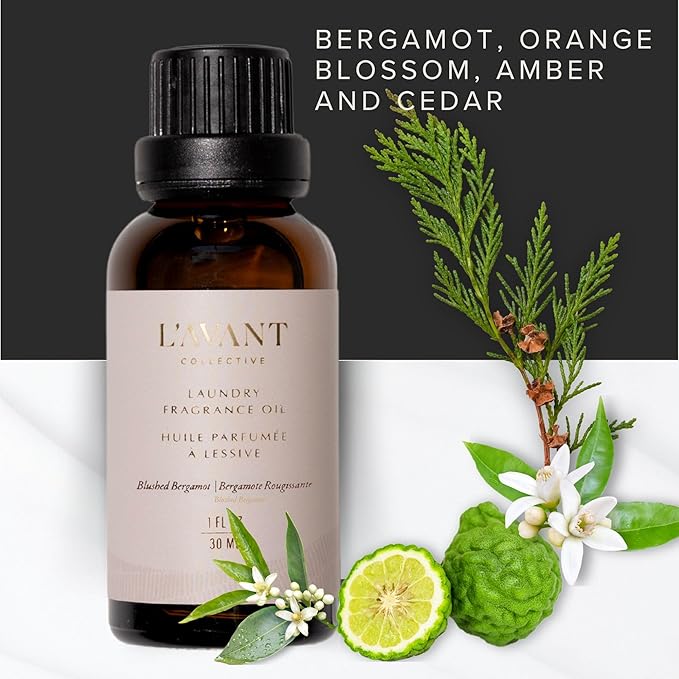 L’AVANT COLLECTIVE | Essential Oils for Laundry | Dryer Balls Scents Scented Fragrance Essential Oil Drops | Concentrated Fabric Scent Booster for Clothing Care | 1 oz | Blushed Bergamot