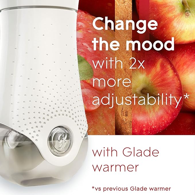Glade PlugIns Scented Oil Air Freshener Refills 2 Count 1.34 fl oz Apple Cinnamon (Pack of 12)