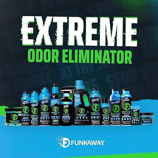 FunkAway Full-Release Car Deodorizer Spray (2 oz - 4 Pack) Lasts Up to 30 Days Car Air Freshener and Odor Eliminator for SUVs Trucks and RVs Automotive Aerosol that Attacks Funk at the Source