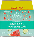 Glade Automatic Spray Refill Air Freshener for Home and Bathroom Stay Cool Watermelon 6.2 Oz 2 Count