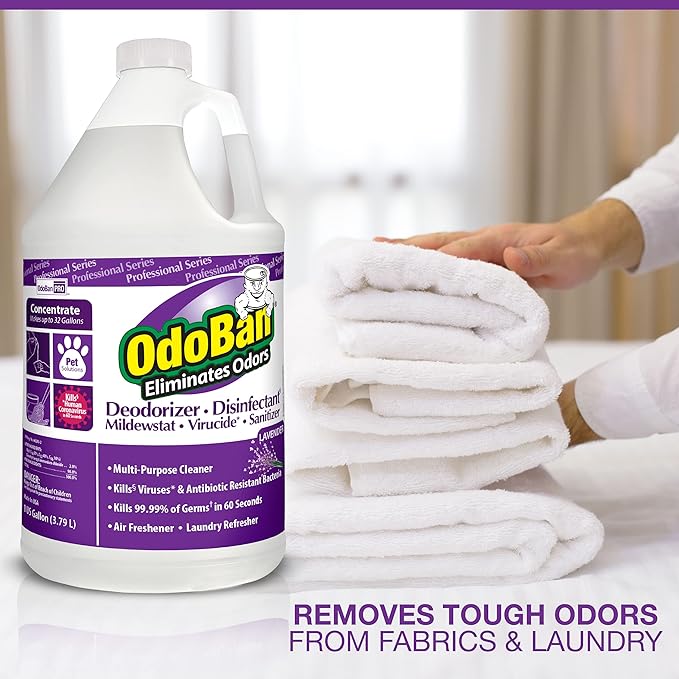 OdoBan Professional Disinfectant and Odor Eliminator Concentrate 3-Pack 1 Gallon Each Lavender Scent