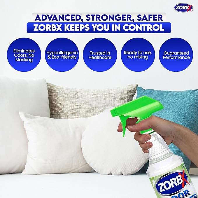 ZORBX Rapid Acting Odor Remover Bundle – Includes Multipurpose Odor Remover Value Pack (2Oz +16Oz +32Oz) &amp Dual Action Pet Stain Remover &amp Odor Eliminator Spray (24 Oz)
