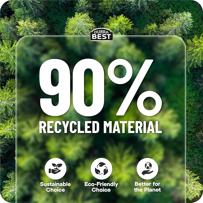 Heavy-Duty Trash Bags – 120 count 18 Gallon Black Ultra Thick Drawstring Garbage Bags – Leak-Resistant for Home &amp Commercial Use Big Trash Bags Made in USA