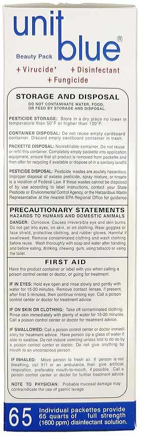 Unit Blue Germicidal Disinfectant (Box of 65)