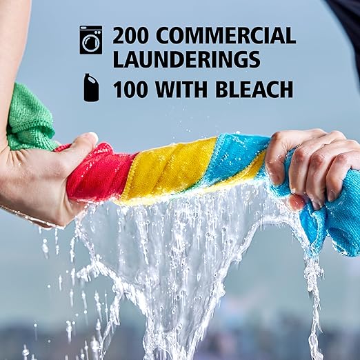 Rubbermaid Commercial Products HYGEN r-40 Recycled Microfiber Cloths 16 X 16 Blue 24-Pack Durable Lint-Free Wet-Dry Cleaning for Home Applianes Cars Custodial Spaces Housekeeping Glass