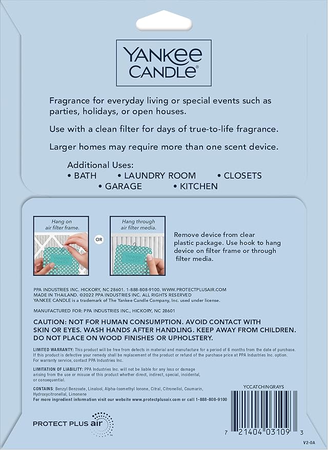 Yankee Candle Whole Home Air Freshener (Pack of 8 Catching Rays)