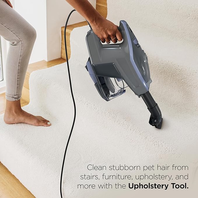 Shark Rocket Pro DLX | Corded Stick Vacuum | Removable Hand Vacuum Advanced Swivel Steering XL Dust Cup Capacity | Crevice Tool Upholstery Tool &amp Anti-Allergen Dust Brush | Gold | HV371GD