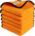 MR.SIGA Professional Premium Microfiber Towels for Cars Dual-Sided Car Washing and Detailing Towels Gold 15.7 x 23.6 inch 6 Pack