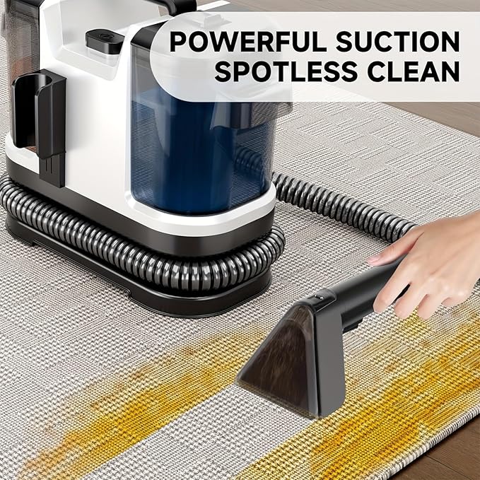 KIKETECHFabric Cleaning Vacuum Cleaner Powerful Stick Vacuum 8 in 1 Vacuum Cleaners Rechargeable Vacuum Pet for Hair Carpet HardfloorY10