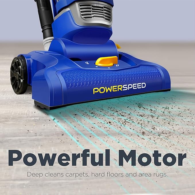 eureka NEU182A PowerSpeed Bagless Upright Vacuum Cleaner Lite Blue