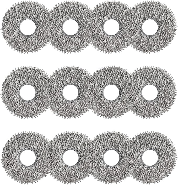 Compatible For Ecovacs Compatible For Deebot X5 MAX Mop Cloths Parts Compatible For Ecovacs X5 Pro Ultra Robot Vacuum Cleaner(12PCS)