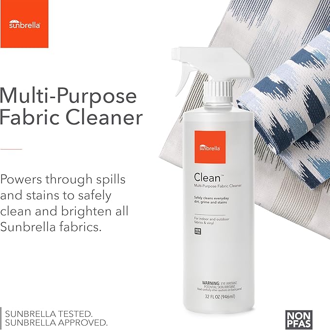 Sunbrella Clean (32 fl oz) + Extract (9.6 oz) Bundle | Clean Multi-Purpose Upholstery Cleaner with Extract Oil Stain Remover Fabric Cleaner