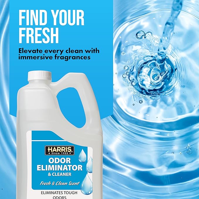 Harris Odor Eliminator and Cleaner Concentrate - 1 Gallon - Fresh &amp Clean Scent