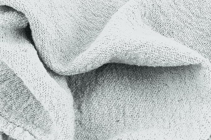 Avalon Towels Cotton Shop Rags – (Pack of 150) Size 12x14 Inches Cleaning Rags – Absorbent Shop Towels and Multipurpose Cleaning Towels for Automobiles Industries Garage and Homes (Grey)