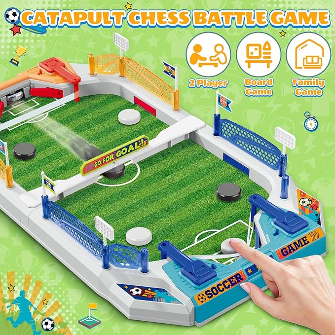 SpringFlower Mini Foosball Table Game for Kids Soccer Board Game Gifts for 4 5 6 7 8-12 Year Old Boys Toys for Age 4-6 5-7 8-12 Birthday Soccer Gifts Toy for Boys Girls