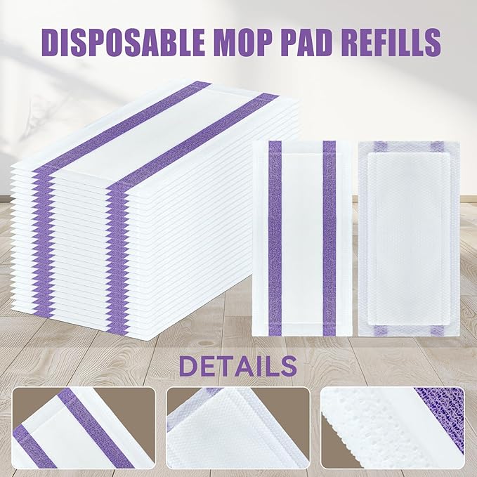 80 Pack Disposable Mop Pad Refills for Swiffer Wet Jet Spray MopDry&ampWet Mopping Pad Compatible with Swiffer Wet Jet and Any Model of Velcro MopMulti Surface WetJet Pad for Floor Cleaning