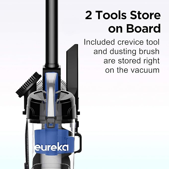 Eureka NEU10AE5 Powerful Bagless Upright Vacuum Cleaner Carpet and Floor AirSpeed Ultra-Lightweight Vacuum Cleaner w/ Replacement Filter Blue