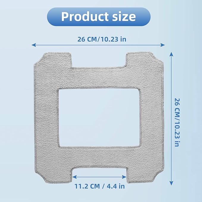 16 Pack Mopping Pads for ECOVACS Winbot W2 PRO Omni / W2 PRO / W2 / W1 PRO / W1 Window Cleaning Robot Washable Microfiber Mop Pad Window Cleaning Replacement Accessories