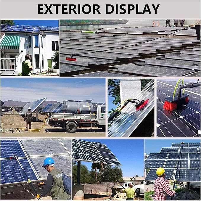 Water Fed Window Cleaning Pole 7.2 m/24ft Telescopic Window Cleaner Conservatory Roof Cleaner Cleaning Photovoltaic and Solar Panels Extendable Cleaner Conservatory Conservatory Roof Clea