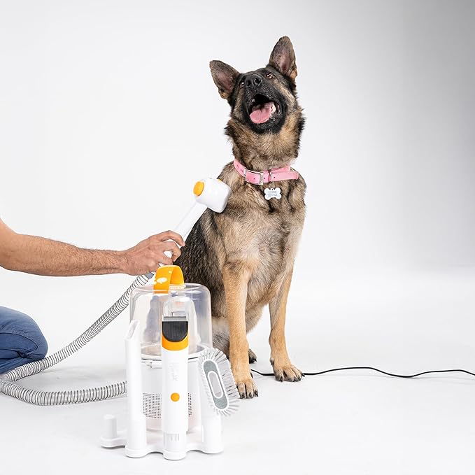 Deluxe Grooming Vacuum Cleaner - All-in-One Trimmer De-Shedding &amp Cleaning System for Dogs &amp Cats