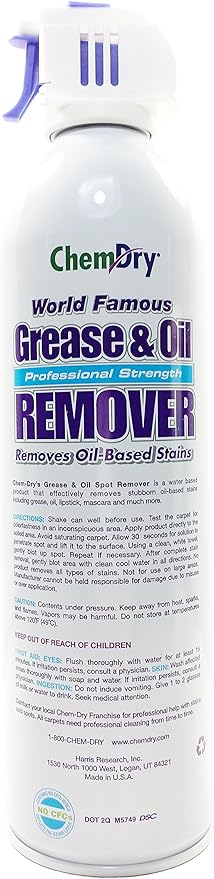 Chem-Dry Professional Strength Grease &amp Oil Remover 18 oz