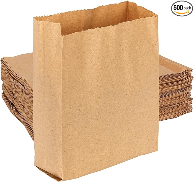 Hospeco - GID-HOSKL-260 KL Waxed Kraft Feminine Hygiene Liner Bag with Gusset 10.25” x 7.5” x 3.5”(Case of 500)