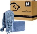 KLEEN HANDLER HEAVY DUTY Commercial Mop Head Replacement Wet Industrial Blue Cotton Looped End String Cleaning Mop Head Refill (Case of 24)