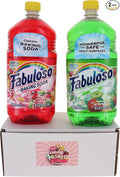 Fabuloso Multi-Purpose Cleaner 56 FL OZ Variety Pack of 2 (Baking Soda Fruits Passion Fruit) (1 of Each Total of 2)