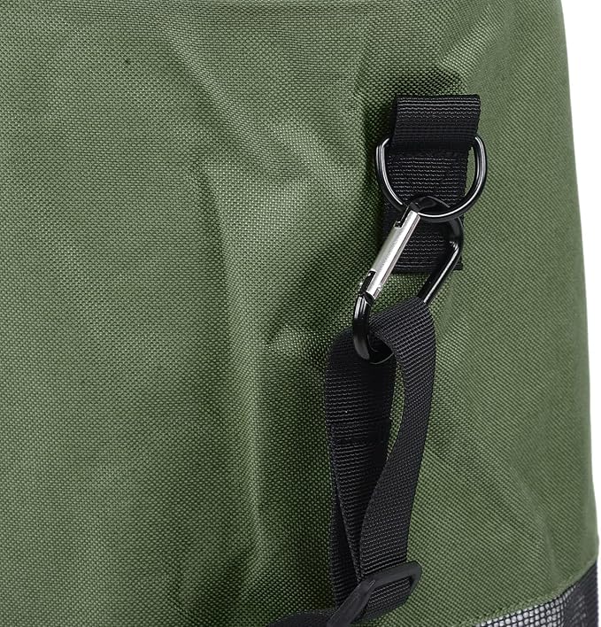 Reusable Boat Trash Bag Waterproof Mesh Garbage Bag for Boat Lightweight Portable Outdoor Trash Storage with Elastic Top and Buckle Strap for Kayaking Camping Travel