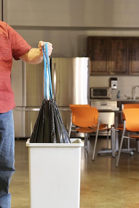 Blue Collar 20-30 Gallon Can Liner by Heritage Bag Co. 12/20 30x34 1 Mil Black