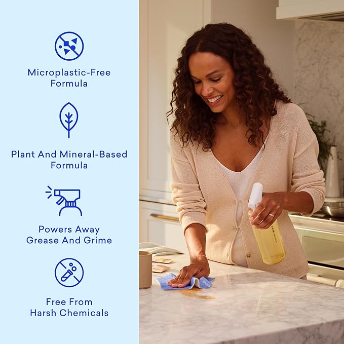 BLUELAND Multi-surface Cleaner 10 Refill Tablets Fresh Lemon Scent All-Purpose Eco-Friendly Cleaning Supplies 10 x 24 Fl oz