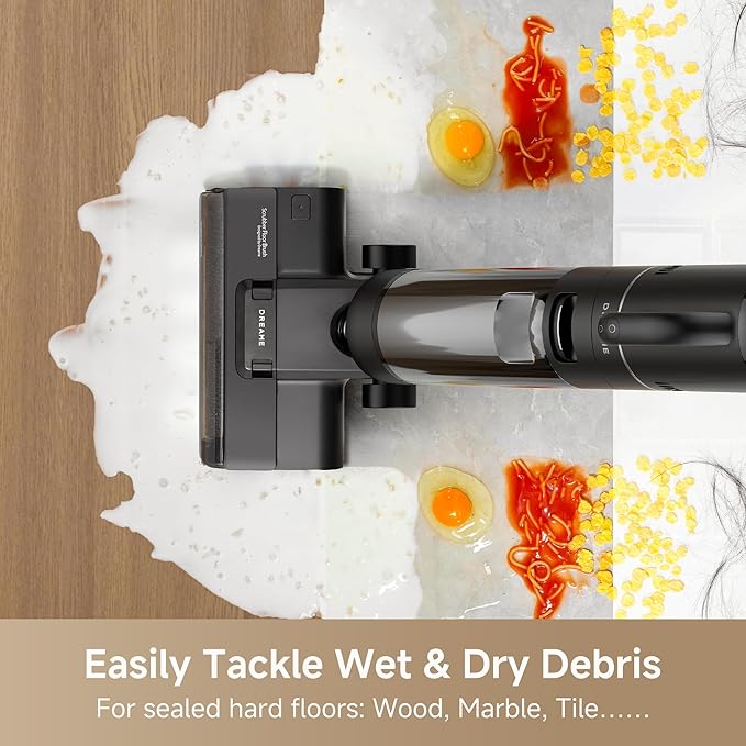 DREAME G10 Combo Wet Dry Vacuum Cleaner Floor Cleaner Mop 2-in-1 Cordless Vacuum for Multi-Surface Up to 50 Mins Runtime One-Step Self Cleaning Lightweight for Hard Floor