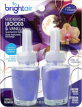 BRIGHT Air Air Fresheners Plug in Midnight Woods and 2-Pack