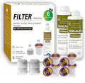 6-Month Maintenance Kit for Keurig: 2 Descalers + 4 Filters + 8 Cleaning Pods Compatible with Keurig Classic/1.0/2.0 K-Cup Coffee Makers