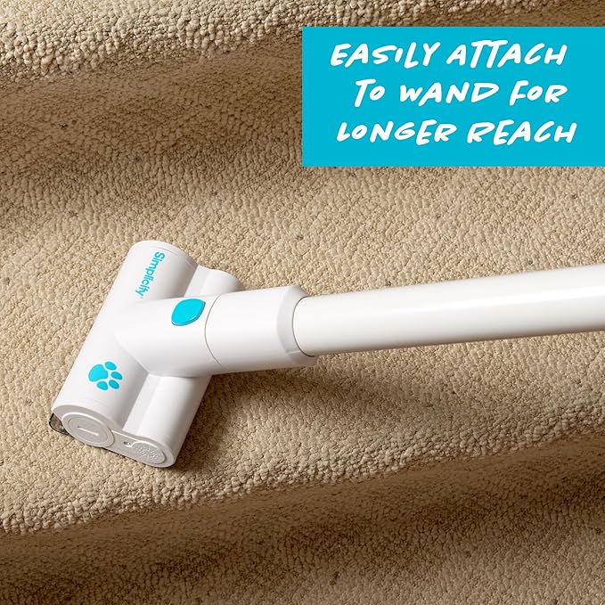 Simplicity Vacuums Pet and Upholstery Tool S67TURBO Motorized Accessory Only for the S67 Cordless Stick and Hand Vacuum Ideal for Cleaning Pets Hair Stairs Furniture Cars and More