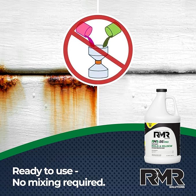 RMR-86 Pro Contractor Grade Mold Stain &amp Mildew Stain Remover and RMR Botanical Disinfectant Cleaner Mold Remover Bundle