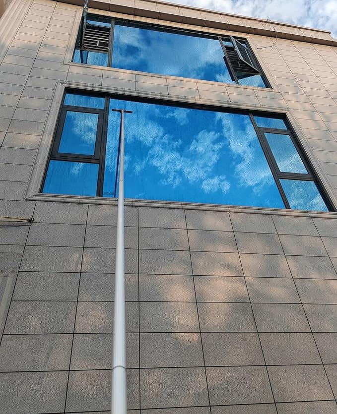 BABYCE Third Floor High Window Glass Cleaner Tool Showroom Office Outdoor Window Washing Kit Equipment with Aluminum Telescopic Pole Multifunctional(7M/23ft)
