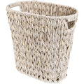GRANNY SAYS Wicker Trash Can Waterproof Bathroom Trash Can Wicker Waste Basket for Bathroom Decorative Boho Waste Basket for Bedroom Office 19 Liters/5 Gallons