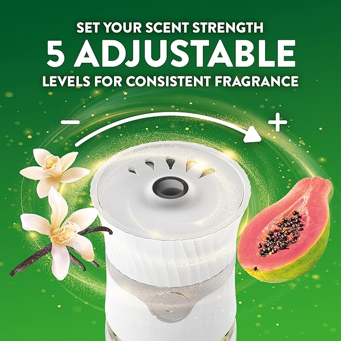 Air Wick Plug In Scented Oil Refill 10ct Vanilla and Pink Papaya Air Freshener Essential Oils