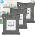 Moso Natural Air Purifying Bag 200g (3 Pack) HGTV Editor's Pick | Premium Bamboo Charcoal Odor Absorber for Home &amp Car | Closet Odor Eliminator &amp Car Air Freshener | Long Lasting Charcoal Bags
