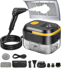 KingSom Handheld Steam Cleaner6-Level Adjustable Handle Steam Cleaner for Home2500W High Pressure steam Cleaner for Cleaning10s Fast Heat-Up47.3oz Tank10 IN 1 Portable Steam Cleaner for Car