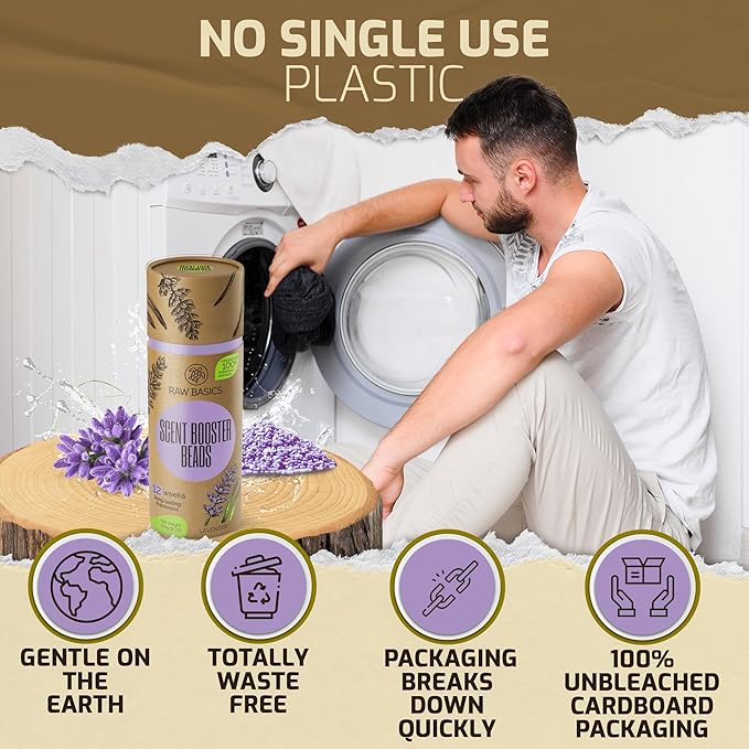 Scent Booster for Washer Lavender Aroma and Dryer Sheets 80 Bulk Loads