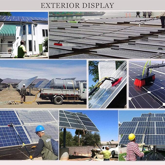 Window Cleaning PoleExtendable Cleaner Conservatory RoofWater Fed Telescopic BrushSuitable for Photovoltaic Panel CleaningTrucks Windows