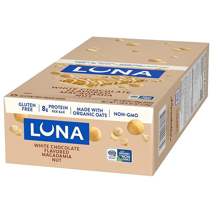 Clif Bar Luna White Chocolate Macadamia 15 Count 25.35 Ounce